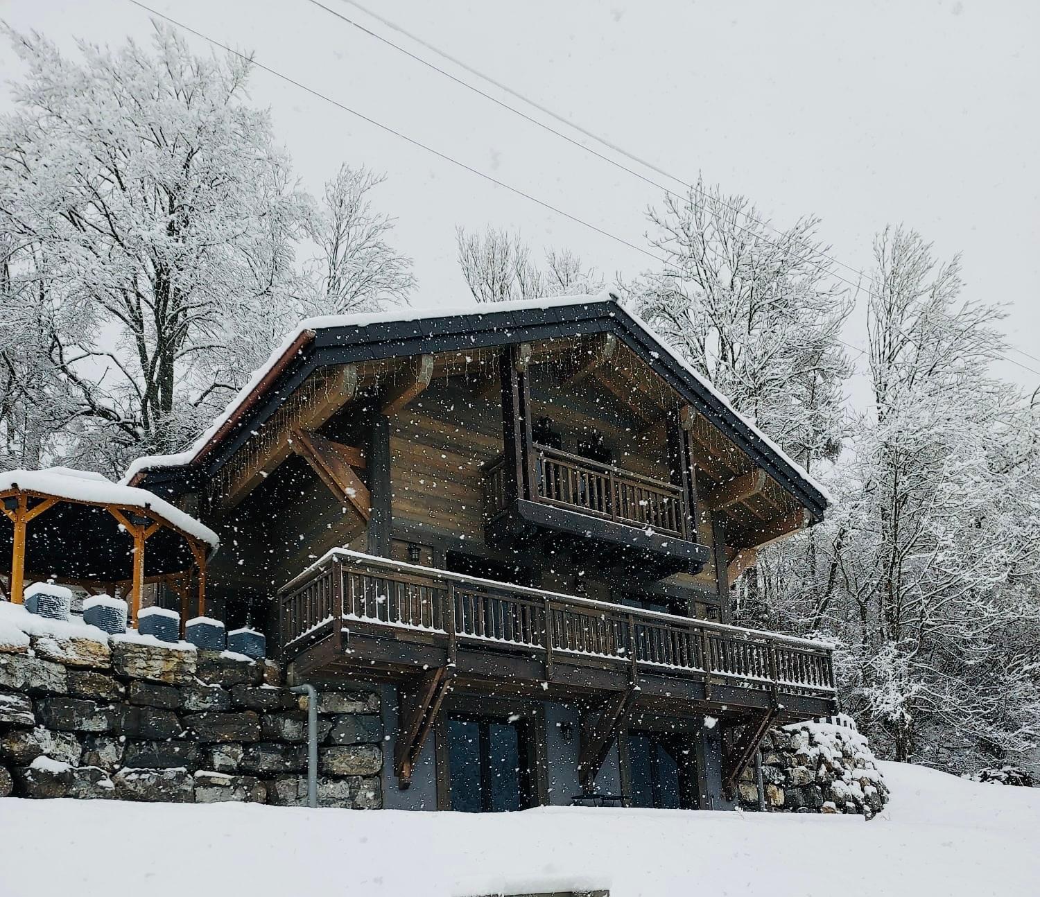 Chalet Du Bonheur Villa Bonnevaux  Exterior foto